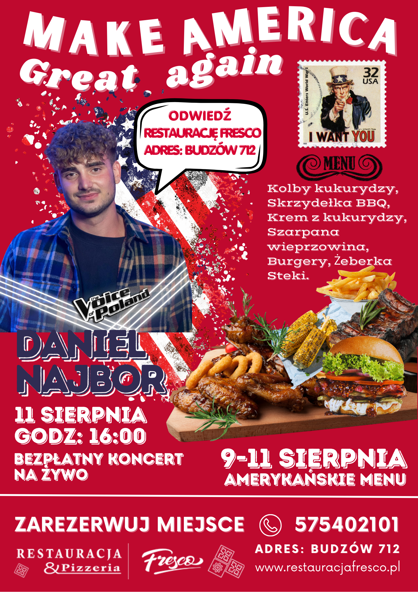 Zapraszamy na wyjątkowy weekend w restauracji Fresco!